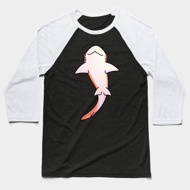 Peachy Shark Baseball T-Shirt by Shankysharks